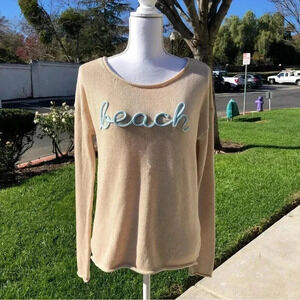 Marled by Reunited Beach Sweater Medium NWOT Resort Wear
